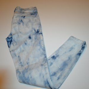 Current/Elliott Stiletto Ankle Tie Dye Skinny Jean